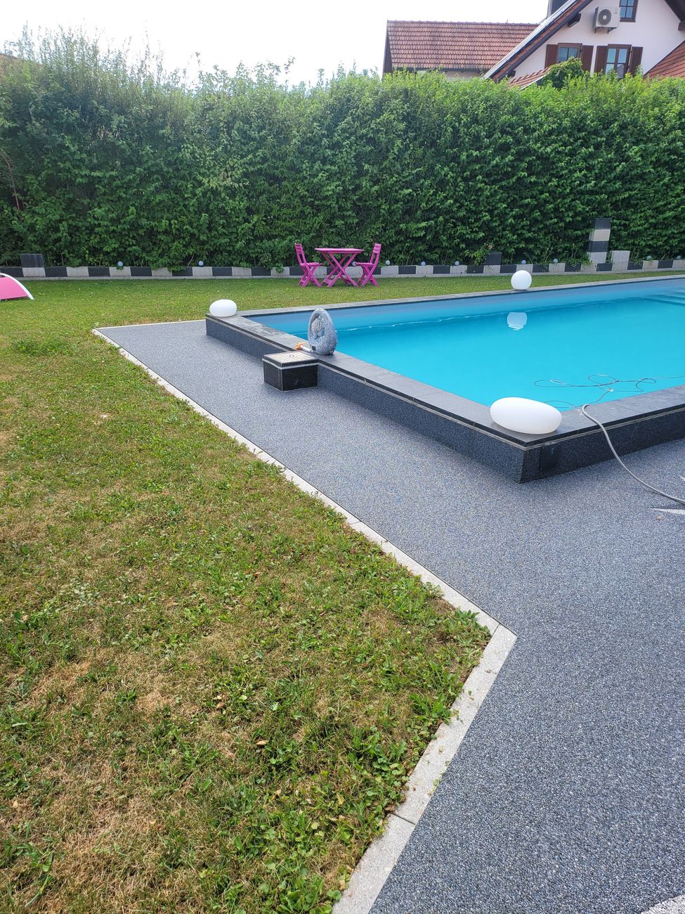 DrainFloor Poolfläche in Anthrazit